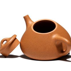 Golden-Duanni Shipiao (Ziye) Yixing Teapot | Radiant & Geometric | DXY ZISHA