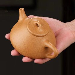 Golden-Duanni Shipiao (Ziye) Yixing Teapot | Radiant & Geometric | DXY ZISHA