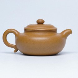 Golden-Duanni Fanggu Yixing Teapot | Shimmering & Timeless | DXY ZISHA