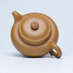 Golden-Duanni Fanggu Yixing Teapot | Shimmering & Timeless | DXY ZISHA