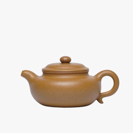 Golden-Duanni Fanggu Yixing Teapot | Shimmering & Timeless | DXY ZISHA