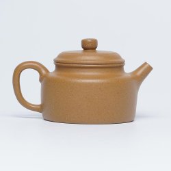 Golden-Duanni Dezhong Yixing Teapot | Statuesque & Gold | DXY ZISHA