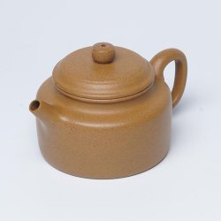 Golden-Duanni Dezhong Yixing Teapot | Statuesque & Gold | DXY ZISHA