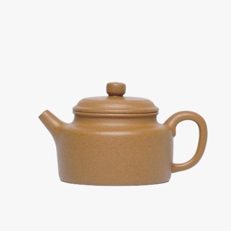 Golden-Duanni Dezhong Yixing Teapot | Statuesque & Gold | DXY ZISHA