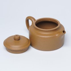 Golden-Duanni Dezhong Yixing Teapot | Statuesque & Gold | DXY ZISHA