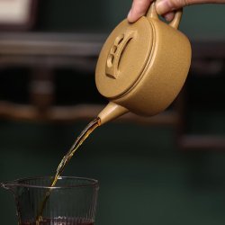Golden-Duanni Hanwa Yixing Teapot | Gilded & Large | DXY ZISHA
